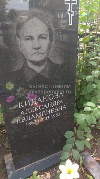Киданова Александра Евлампиевна