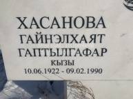Хасанова  Гайнэлхаят Гаптылгафар кызы