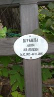 Шубина Анна Ивановна