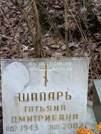 Шапарь Татьяна Дмитриевна