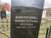 Бикмулина Шиябула кызы Нурания