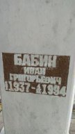 Бабин Иван Григорьевич